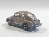 Vintage 1977 Tomy Tomica No. F20 Volkswagen Beetle Brown 1/60 Scale Die Cast Toy Car Vehicle