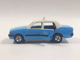 2007 Tomy Tomica No. 51 Toyota Crown Comfort Taxi Cab Blue and White 1/60 Scale Die Cast Toy Car Vehicle with Opening Rear Driver's Side Door