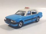 2007 Tomy Tomica No. 51 Toyota Crown Comfort Taxi Cab Blue and White 1/60 Scale Die Cast Toy Car Vehicle with Opening Rear Driver's Side Door