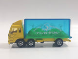 1988 Tomy Tomica No. 7 Fuso Container Truck Marine Aquarium Yellow 1/102 Scale Die Cast Toy Car Vehicle