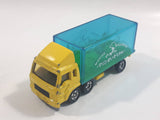 1988 Tomy Tomica No. 7 Fuso Container Truck Marine Aquarium Yellow 1/102 Scale Die Cast Toy Car Vehicle