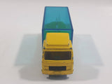 1988 Tomy Tomica No. 7 Fuso Container Truck Marine Aquarium Yellow 1/102 Scale Die Cast Toy Car Vehicle