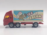 1988 Tomy Tomica No. 7 Fuso Container Truck Ice Cream Red 1/102 Scale Die Cast Toy Car Vehicle Missing Back Doors