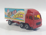 1988 Tomy Tomica No. 7 Fuso Container Truck Ice Cream Red 1/102 Scale Die Cast Toy Car Vehicle Missing Back Doors
