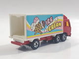 1988 Tomy Tomica No. 7 Fuso Container Truck Ice Cream Red 1/102 Scale Die Cast Toy Car Vehicle Missing Back Doors
