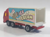 1988 Tomy Tomica No. 7 Fuso Container Truck Ice Cream Red 1/102 Scale Die Cast Toy Car Vehicle Missing Back Doors