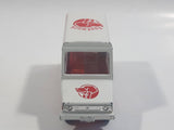 Tomy Tomica No. 27 Isuzu Hipac Van Footwork White and Red 1/70 Scale Die Cast Toy Car Vehicle Missing One Back Door