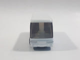 2001 Tomy Tomica Jr. Pocket Cars No. J004 Mitsubishi Fuso Aero Queen Bus "Highway Bus" White and Blue Miniature Micro 1/207 Scale Die Cast Toy Car Vehicle