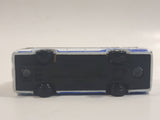 2001 Tomy Tomica Jr. Pocket Cars No. J004 Mitsubishi Fuso Aero Queen Bus "Highway Bus" White and Blue Miniature Micro 1/207 Scale Die Cast Toy Car Vehicle