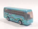 2001 Tomy Tomica Jr. Pocket Cars No. J004 Mitsubishi Fuso Aero Queen Bus Light Blue Miniature Micro 1/207 Scale Die Cast Toy Car Vehicle