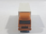 1988 Tomy Tomica No. 7 "Super Great Truck" Fuso Container Truck Fish Orange 1/102 Scale Die Cast Toy Car Vehicle with Opening Rear Doors