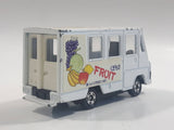 1995 Tomy Tomica No. 93 Toyota Quick Delivery Van "Fruit" White 1/72 Scale Die Cast Toy Car Vehicle with Opening Rear Doors