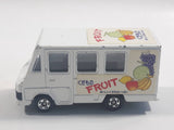 1995 Tomy Tomica No. 93 Toyota Quick Delivery Van "Fruit" White 1/72 Scale Die Cast Toy Car Vehicle with Opening Rear Doors