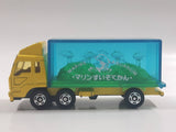 1988 Tomy Tomica No. 7 Fuso Container Truck Marine Aquarium Yellow 1/102 Scale Die Cast Toy Car Vehicle