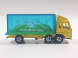 1988 Tomy Tomica No. 7 Fuso Container Truck Marine Aquarium Yellow 1/102 Scale Die Cast Toy Car Vehicle
