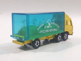 1988 Tomy Tomica No. 7 Fuso Container Truck Marine Aquarium Yellow 1/102 Scale Die Cast Toy Car Vehicle