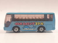1988 Tomy Tomica No. 41 Isuzu Super Hi-Decker Bus Blue 1/145 Scale Die Cast Toy Car Vehicle