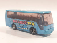 1988 Tomy Tomica No. 41 Isuzu Super Hi-Decker Bus Blue 1/145 Scale Die Cast Toy Car Vehicle