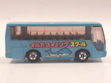 1988 Tomy Tomica No. 41 Isuzu Super Hi-Decker Bus Blue 1/145 Scale Die Cast Toy Car Vehicle