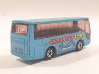 1988 Tomy Tomica No. 41 Isuzu Super Hi-Decker Bus Blue 1/145 Scale Die Cast Toy Car Vehicle