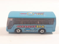 1988 Tomy Tomica No. 41 Isuzu Super Hi-Decker Bus Blue 1/145 Scale Die Cast Toy Car Vehicle
