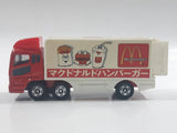 1996 Tomy Tomica No. 7 "Super Great Truck" Fuso Container Truck McDonald's 1/102 Scale Die Cast Toy Car Vehicle with Opening Rear Doors