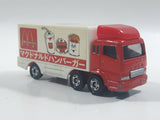 1996 Tomy Tomica No. 7 "Super Great Truck" Fuso Container Truck McDonald's 1/102 Scale Die Cast Toy Car Vehicle with Opening Rear Doors