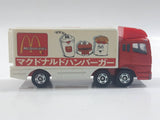 1996 Tomy Tomica No. 7 "Super Great Truck" Fuso Container Truck McDonald's 1/102 Scale Die Cast Toy Car Vehicle with Opening Rear Doors