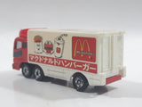 1996 Tomy Tomica No. 7 "Super Great Truck" Fuso Container Truck McDonald's 1/102 Scale Die Cast Toy Car Vehicle with Opening Rear Doors