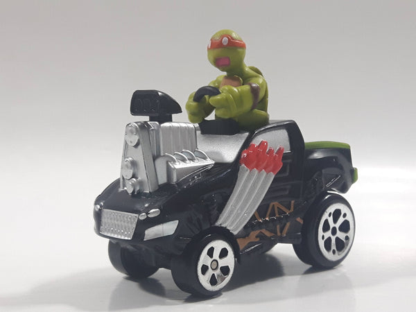 2015 Playmates Viacom Teenage Mutant Ninja Turtles Michaelangelo Black Die Cast Toy Car Vehicle Sounds