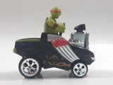 2015 Playmates Viacom Teenage Mutant Ninja Turtles Michaelangelo Black Die Cast Toy Car Vehicle Sounds