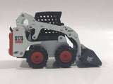 Bobcat Loader S175 Skid Steer Loader White 1/50 Scale Die Cast Toy Car Construction Equipment Vehicle