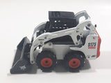Bobcat Loader S175 Skid Steer Loader White 1/50 Scale Die Cast Toy Car Construction Equipment Vehicle