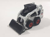 Bobcat Loader S175 Skid Steer Loader White 1/50 Scale Die Cast Toy Car Construction Equipment Vehicle