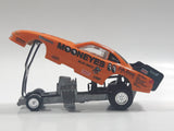 1998 Johnny Lightning No. 335 NHRA Dragsters U.S.A. 1995 Dodge Avenger Kenji Okazaki Moon Eyes Orange Die Cast Toy Car Vehicle with Lift Up Body