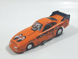 1998 Johnny Lightning No. 335 NHRA Dragsters U.S.A. 1995 Dodge Avenger Kenji Okazaki Moon Eyes Orange Die Cast Toy Car Vehicle with Lift Up Body
