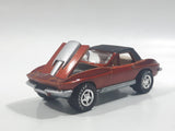 1997 Johnny Lightning Classic Customs No. P163 1967 Corvette 427 Dark Orange Copper Die Cast Toy Car Vehicle with Opening Hood and Good Year Rubber Tires 1/10,000 Limited Edition