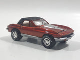 1997 Johnny Lightning Classic Customs No. P163 1967 Corvette 427 Dark Orange Copper Die Cast Toy Car Vehicle with Opening Hood and Good Year Rubber Tires 1/10,000 Limited Edition