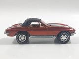 1997 Johnny Lightning Classic Customs No. P163 1967 Corvette 427 Dark Orange Copper Die Cast Toy Car Vehicle with Opening Hood and Good Year Rubber Tires 1/10,000 Limited Edition