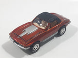 1997 Johnny Lightning Classic Customs No. P163 1967 Corvette 427 Dark Orange Copper Die Cast Toy Car Vehicle with Opening Hood and Good Year Rubber Tires 1/10,000 Limited Edition