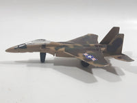 1990s Zee Toys Zylmex Dyna Flites A211 F-15 Fighter Jet Airplane Camouflage Brown Die Cast Toy Car Vehicle