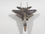 1990s Zee Toys Zylmex Dyna Flites A211 F-15 Fighter Jet Airplane Camouflage Brown Die Cast Toy Car Vehicle