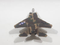 1990s Zee Toys Zylmex Dyna Flites A211 F-15 Fighter Jet Airplane Camouflage Brown Die Cast Toy Car Vehicle