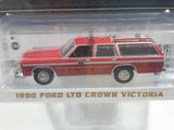 2018 Greenlight Collectibles Hobby Exclusive Limited Edition District of Columbia Fire Department 1990 Ford LTD Crown Victoria Red 1/64 Scale Die Cast Toy Car Vehicle New in Package