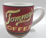 Tommy's Brand Balanced Blend Coffee Red Ceramic Coffee Mug Cup