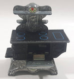 Vintage 1980 Mattel The Little Cleveland Wood Cook Stove Die Cast Metal Toy Doll House Furniture Made in Hong Kong