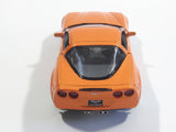 Kinsmart KT5320 2007 Chevrolet Corvette C6 Z06 Orange 1/36 Scale Pullback Motorized Friction Die Cast Toy Car Vehicle with Opening Doors - Cracked Windshield
