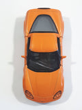 Kinsmart KT5320 2007 Chevrolet Corvette C6 Z06 Orange 1/36 Scale Pullback Motorized Friction Die Cast Toy Car Vehicle with Opening Doors - Cracked Windshield