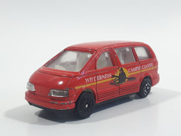 Pioneer 1990 Toyota Previa / Estima Wilderness Camper Center Mini Van Red Die Cast Toy Car Vehicle