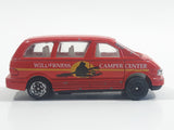Pioneer 1990 Toyota Previa / Estima Wilderness Camper Center Mini Van Red Die Cast Toy Car Vehicle